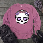 Cute Princess Skull Long Sleeve T-Shirt