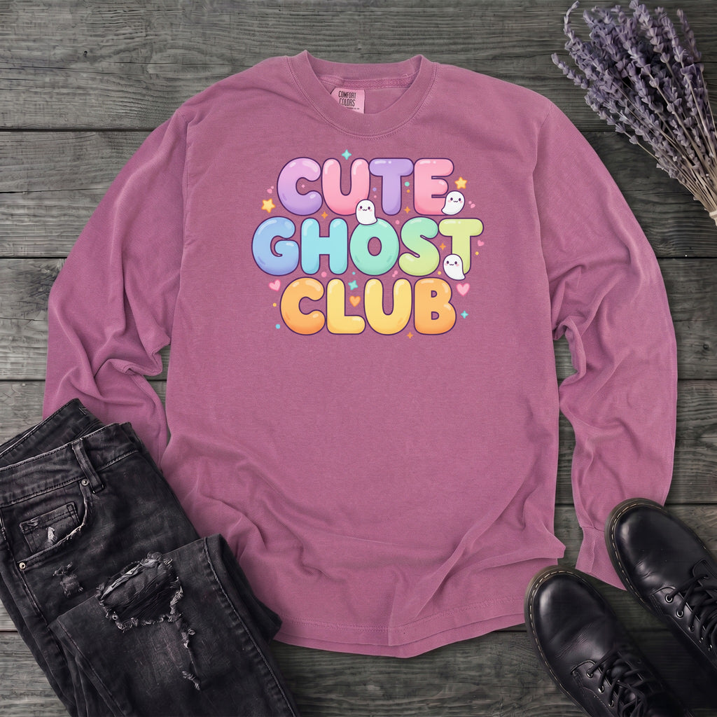 Cute Ghost Club Long Sleeve T-Shirt