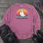 Good Vibes And Spooky Nights Long Sleeve T-Shirt