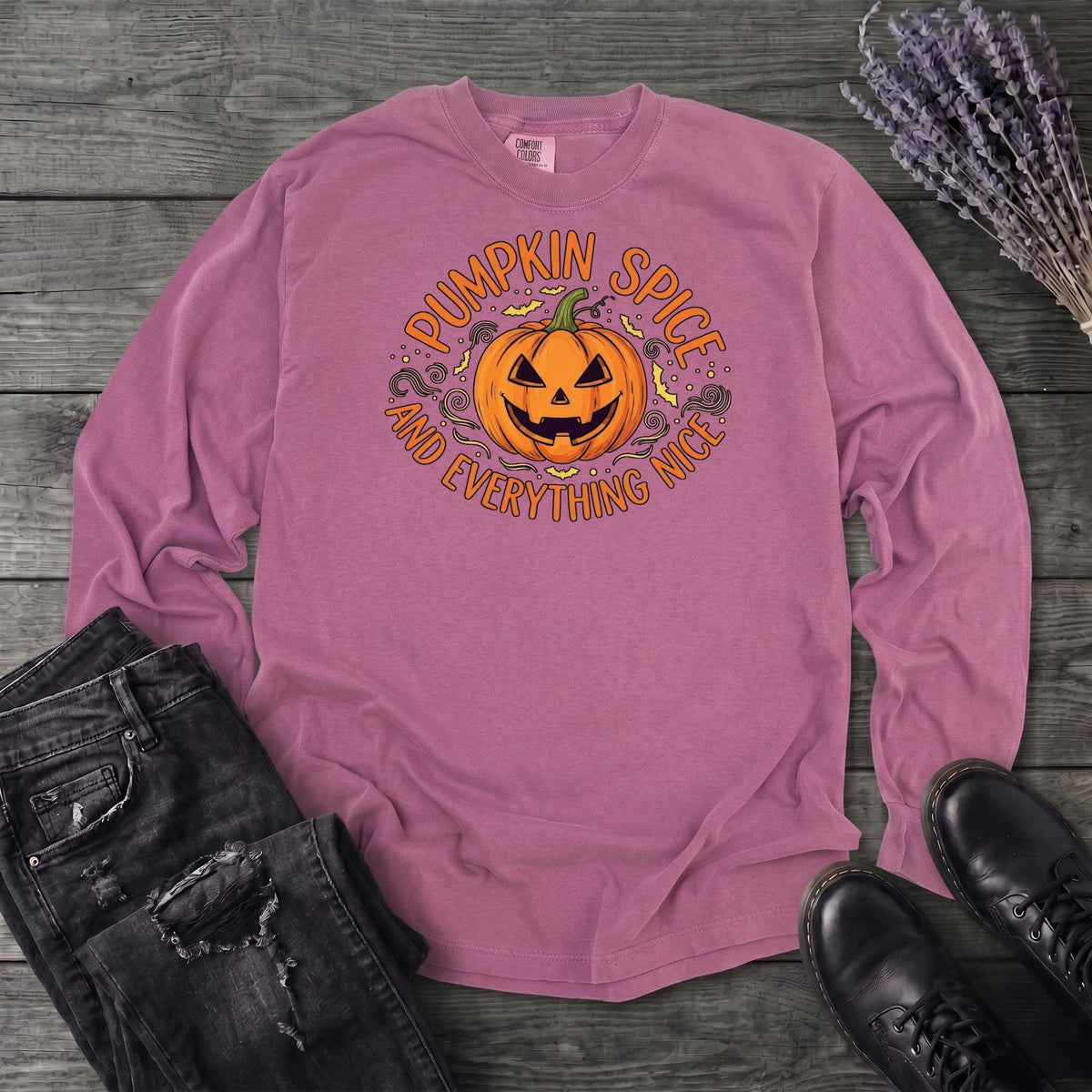 Pumpkin Spice And Everything Nice Long Sleeve T-Shirt
