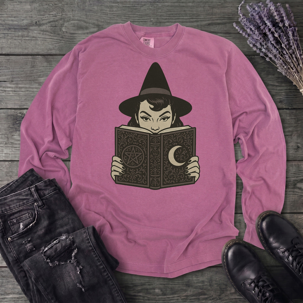 Witch Reading Long Sleeve T-Shirt