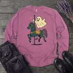 Ghost Carousel Horse Long Sleeve T-Shirt