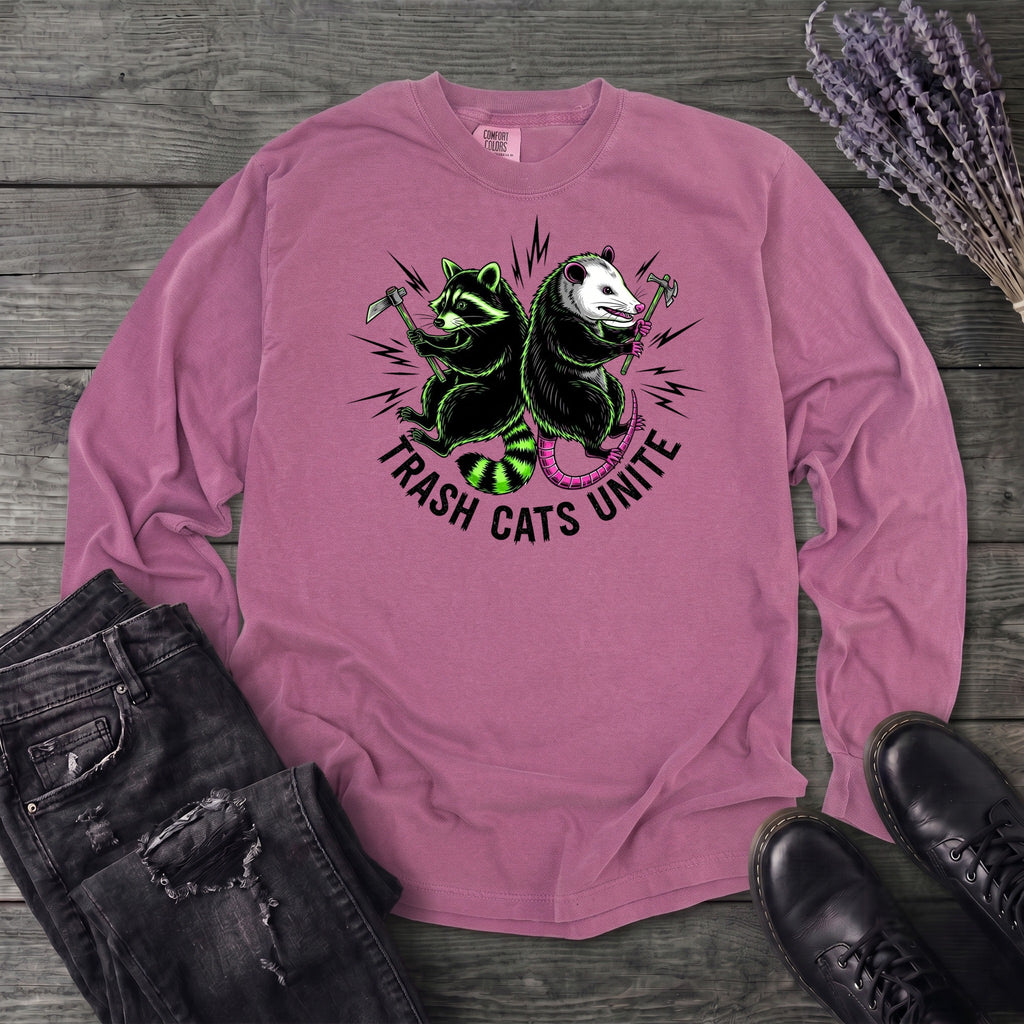 Trash Cats Unite Long Sleeve T-Shirt