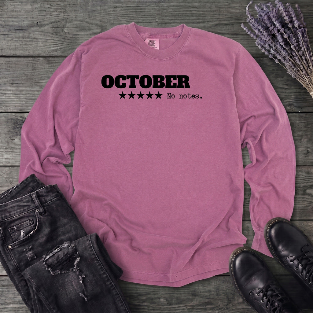 October Review Long Sleeve T-Shirt