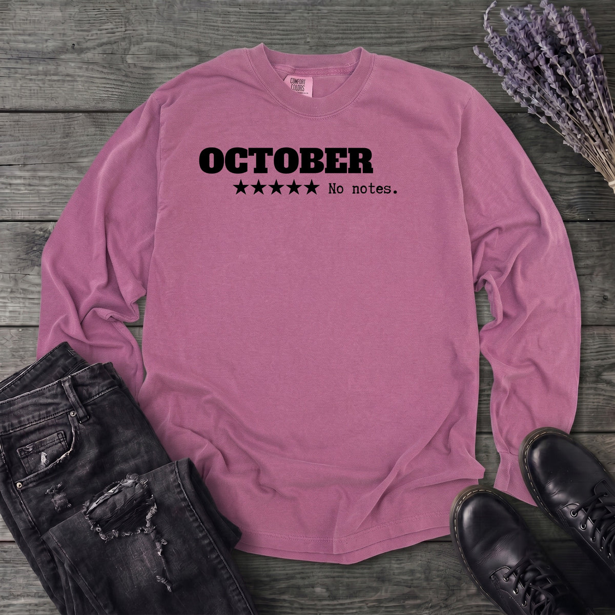 October Review Long Sleeve T-Shirt