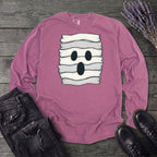 Fabric Strip Ghost Long Sleeve T-Shirt