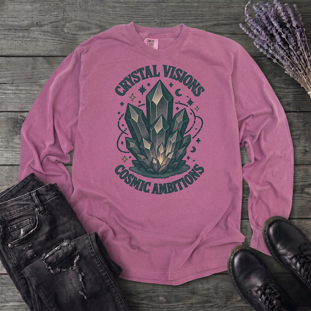 Crystal Visions Cosmic Ambitions Long Sleeve T-Shirt
