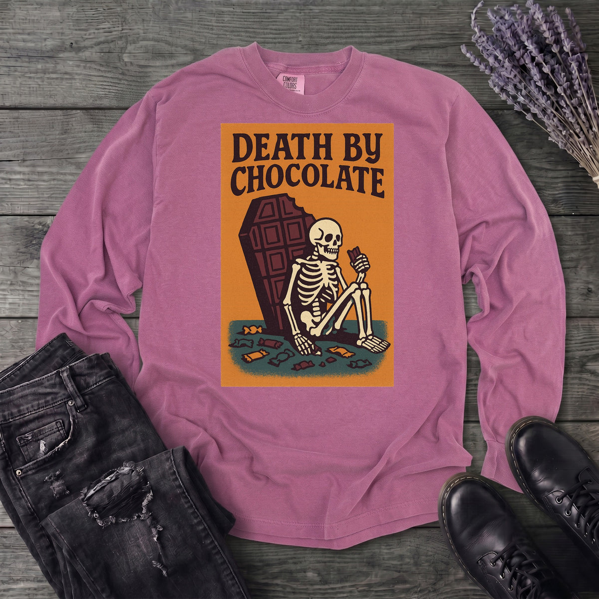 Death By Chocolate Long Sleeve T-Shirt