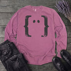Negative Space Ghost Long Sleeve T-Shirt