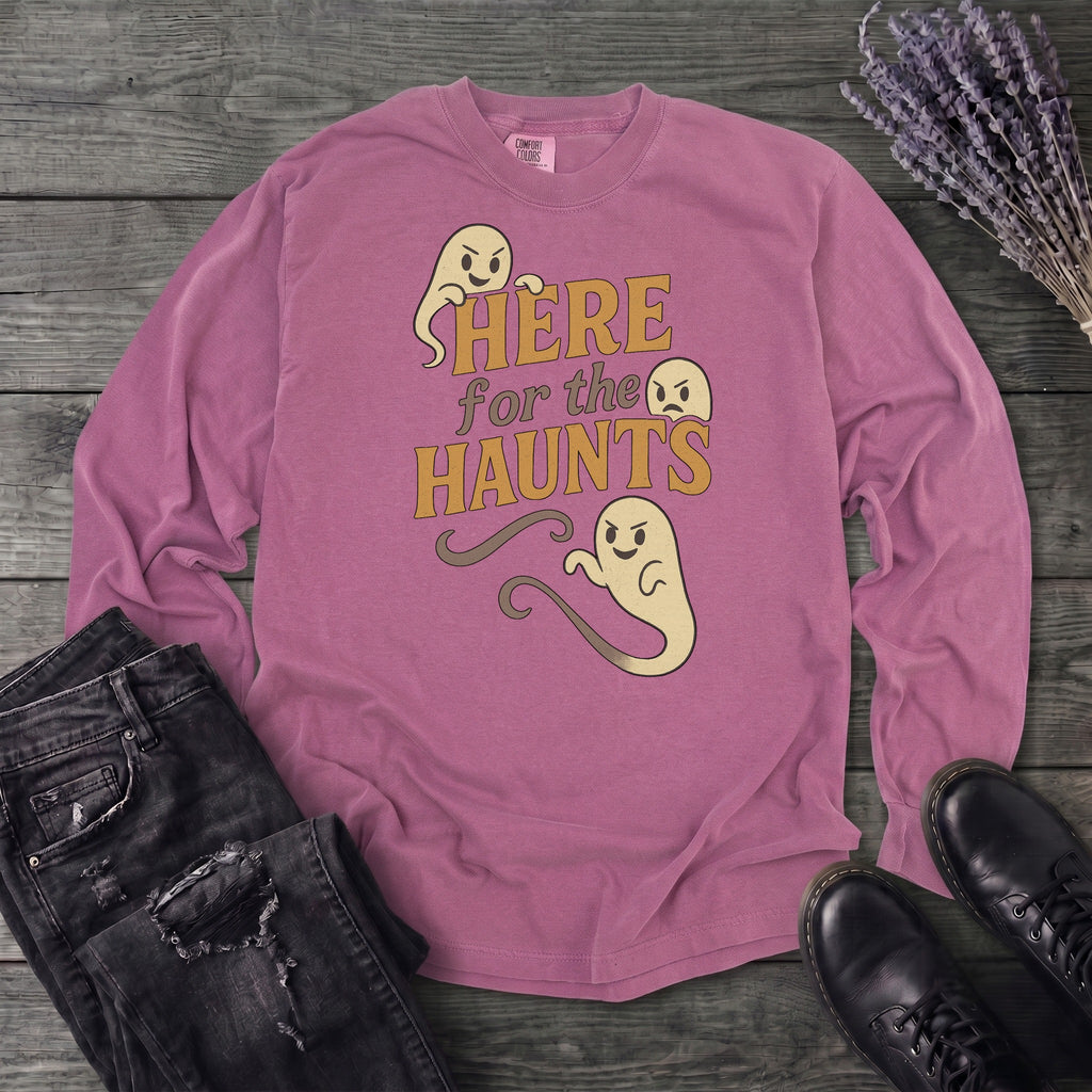 Here For The Haunt Long Sleeve T-Shirt