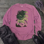 Stampeding Ghost Horses Long Sleeve T-Shirt