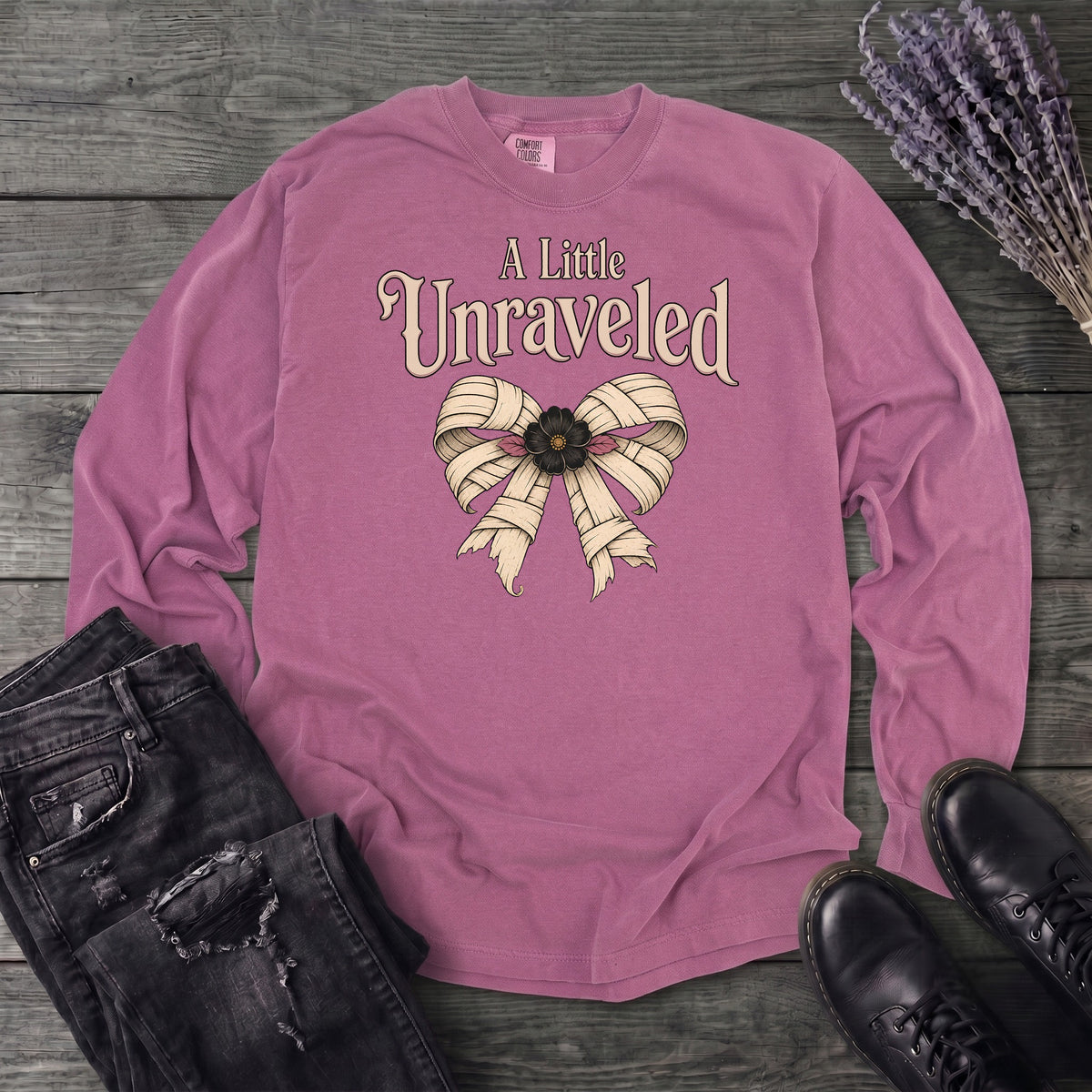 A Little Unraveled Long Sleeve T-Shirt