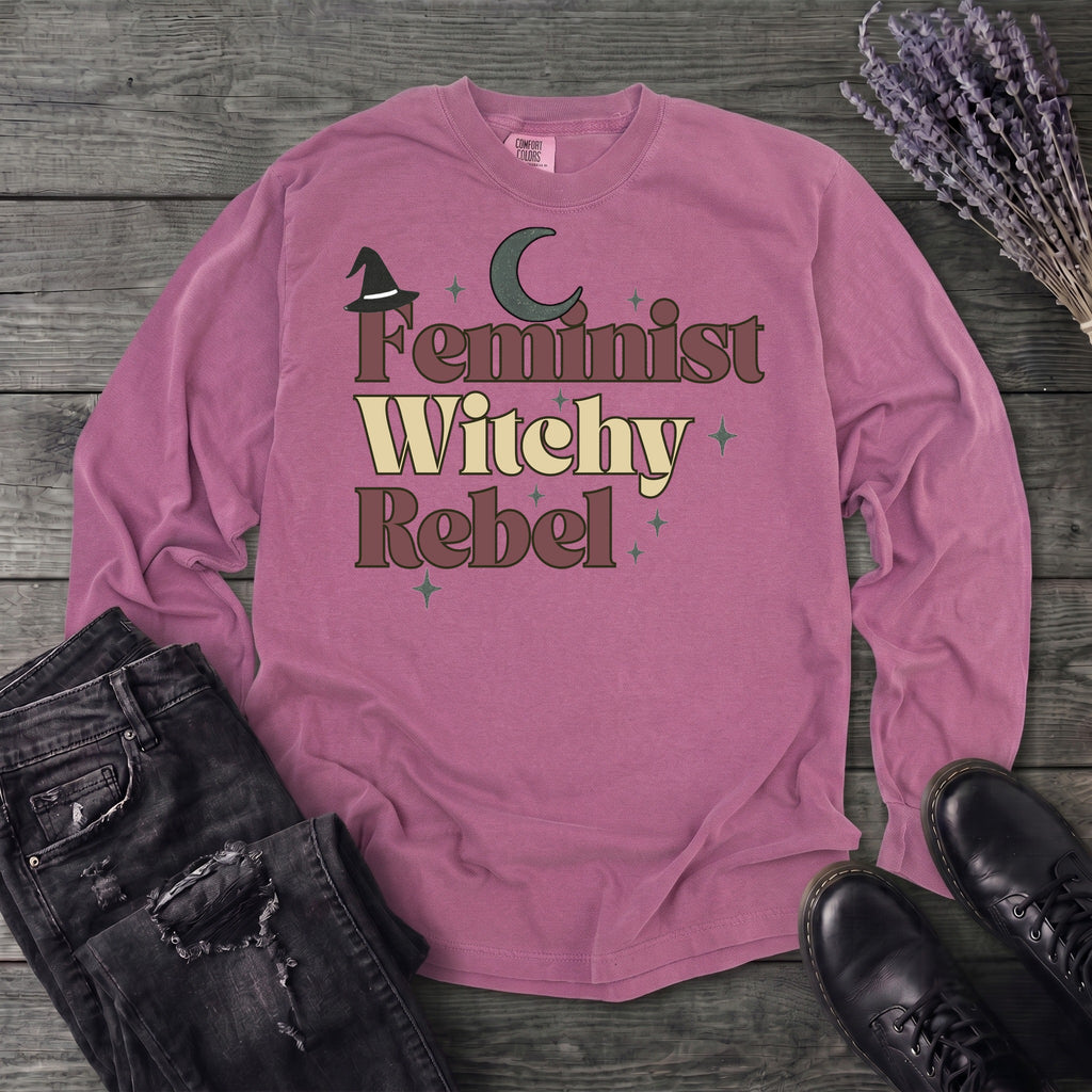 Feminist Witchy Rebel Long Sleeve T-Shirt