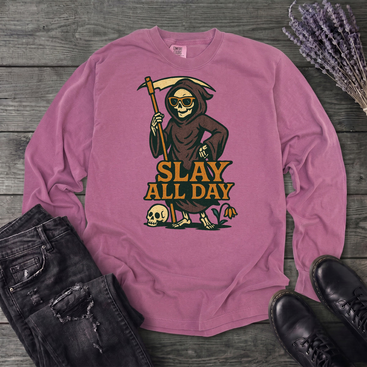 Slay All Day Long Sleeve T-Shirt