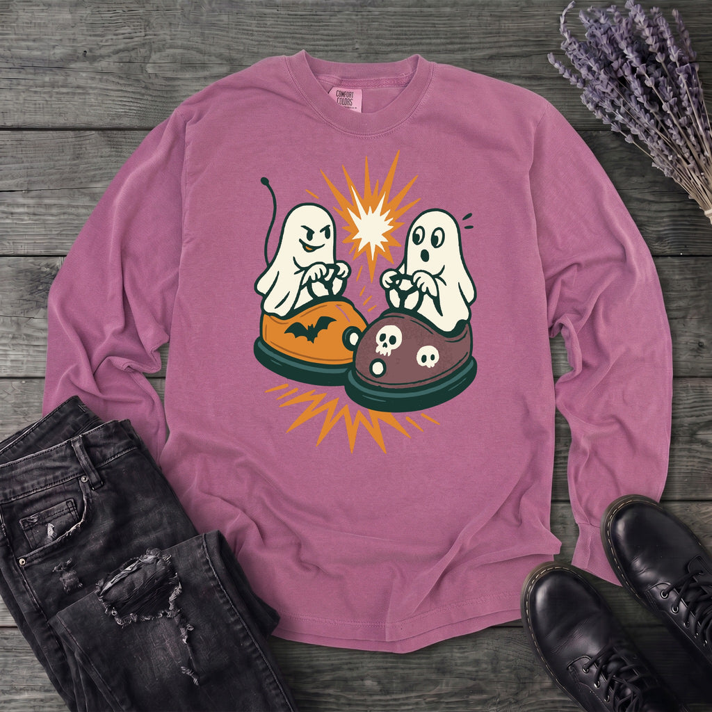 Ghost Bumper Cars Long Sleeve T-Shirt