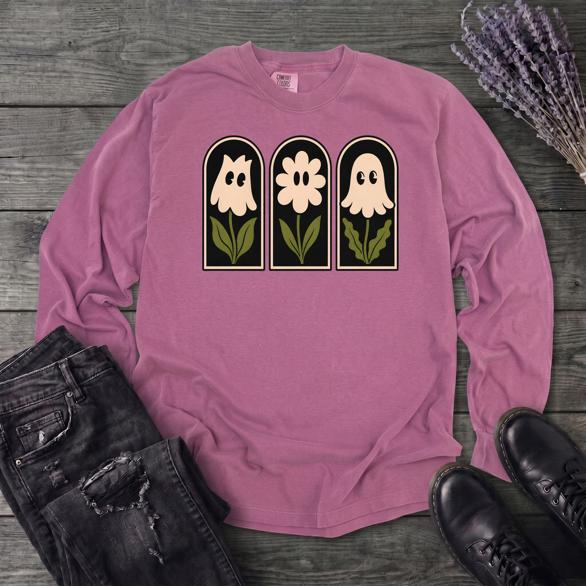 Ghosts In Bloom Long Sleeve T-Shirt