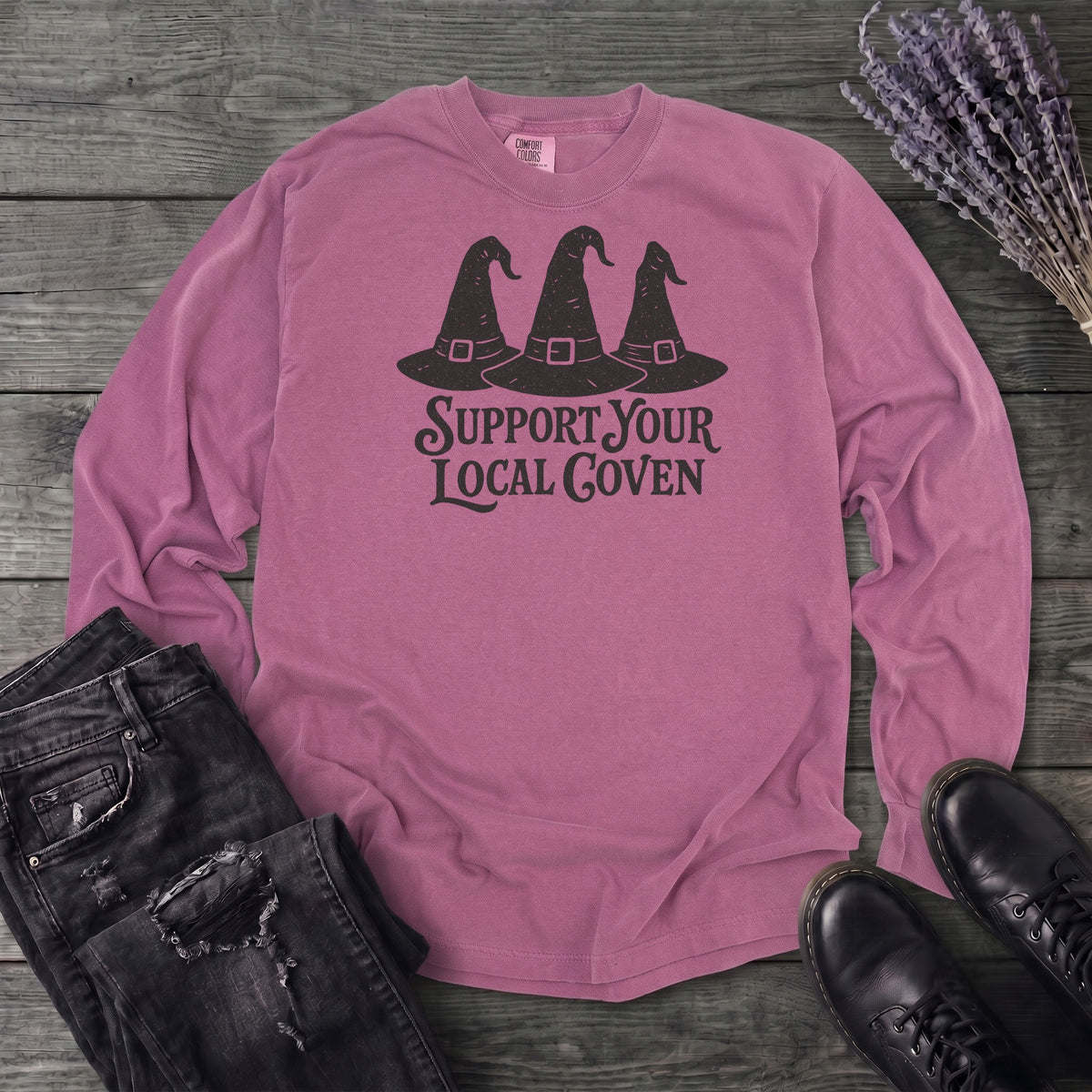 Support Your Local Coven Long Sleeve T-Shirt