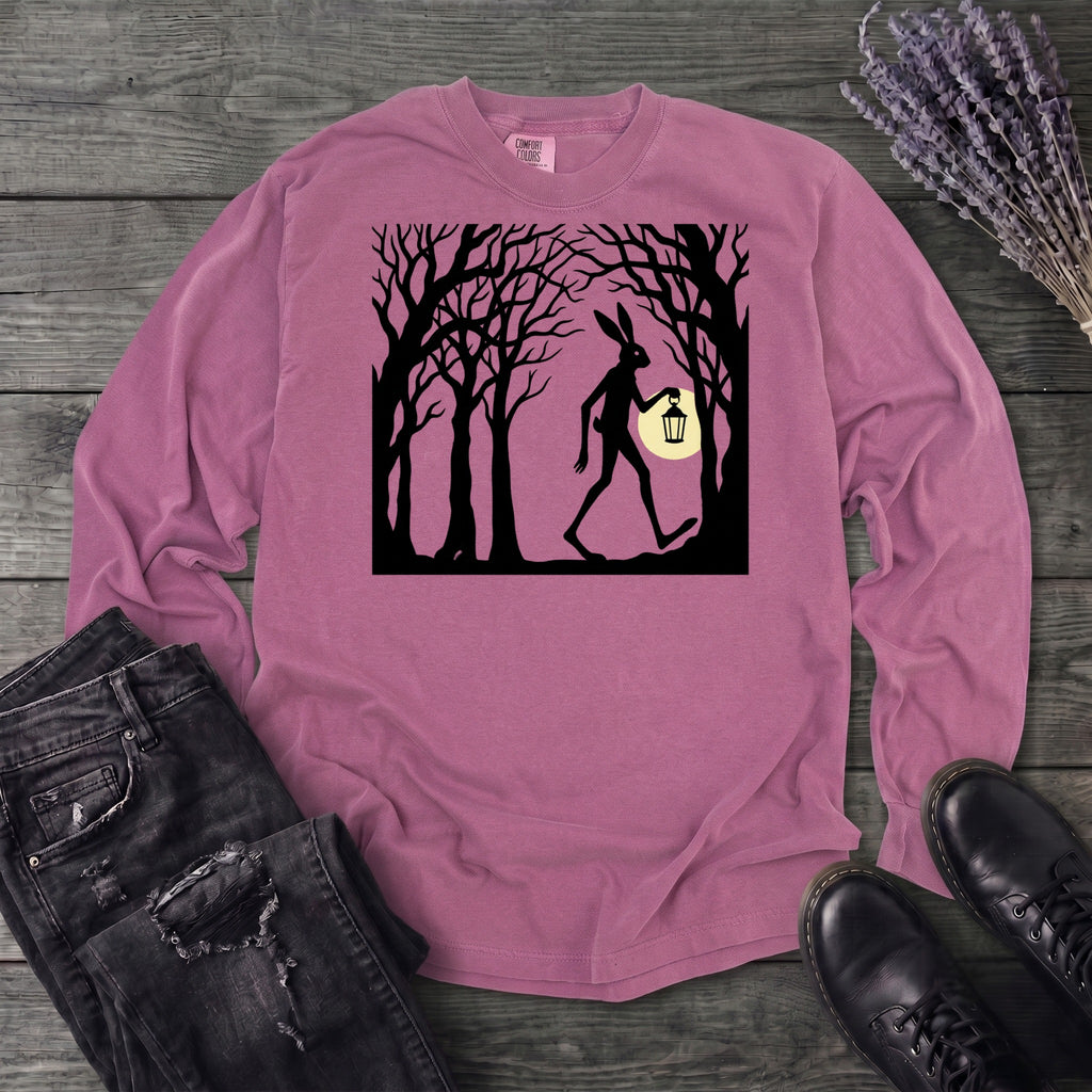 tall rabbit spooky easter Long Sleeve T-Shirt