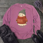 Christmas Sweater Ghost Long Sleeve T-Shirt