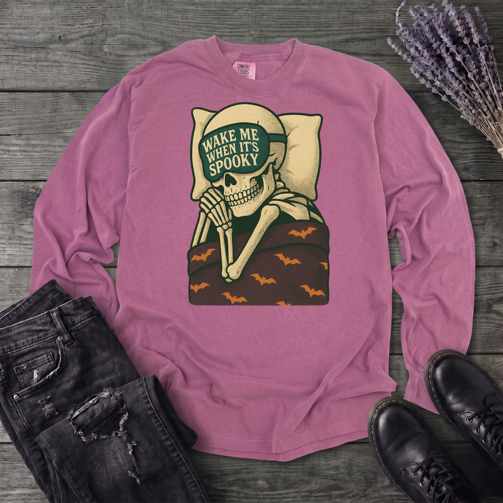 Wake Me When It's Spooky Long Sleeve T-Shirt