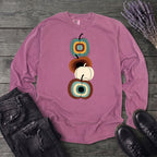 Mid Century Pumpkins Long Sleeve T-Shirt