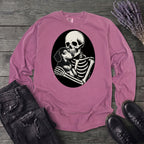 Skeleton Dachshund Hug Long Sleeve T-Shirt