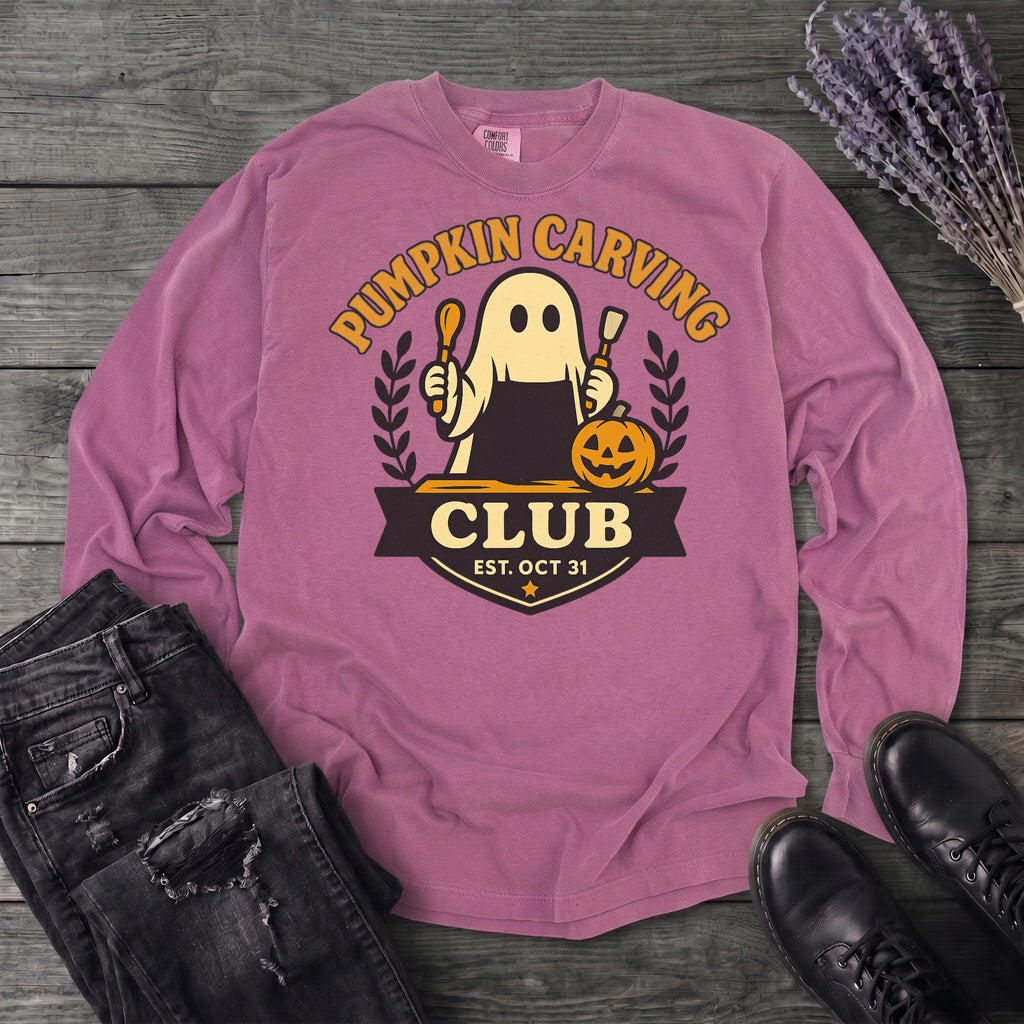 Pumpkin Carving Club Long Sleeve T-Shirt