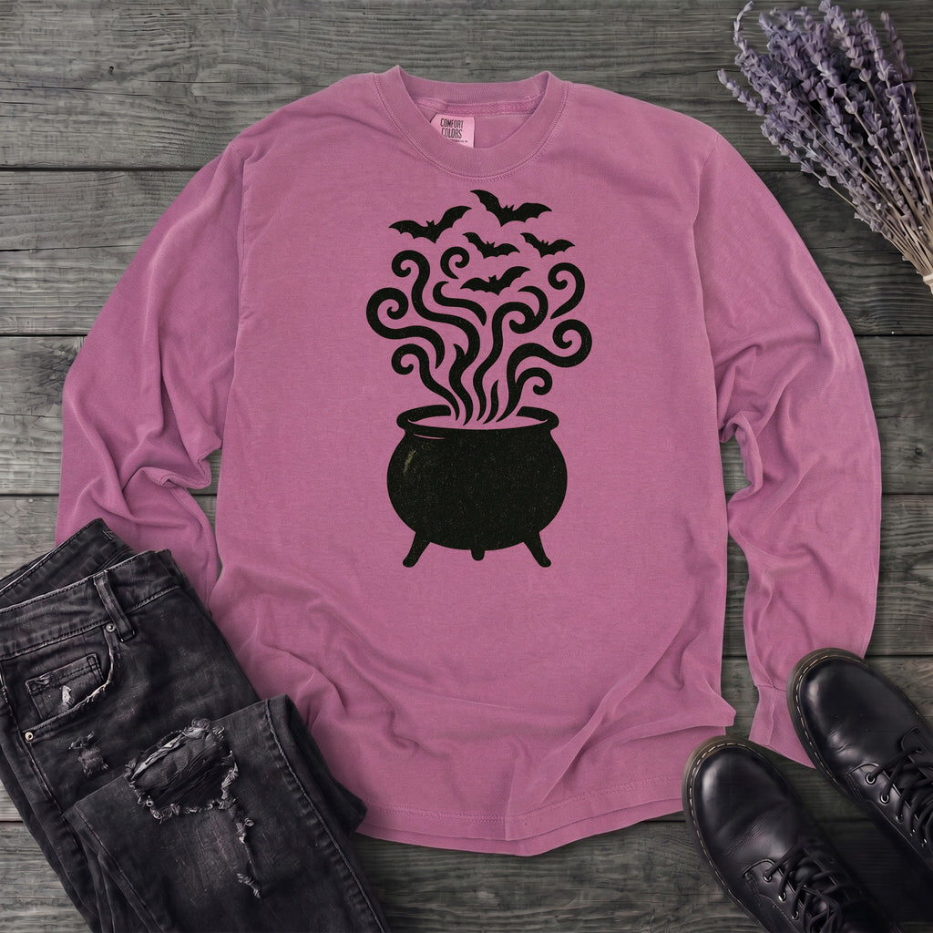 Bat Cauldron Long Sleeve T-Shirt