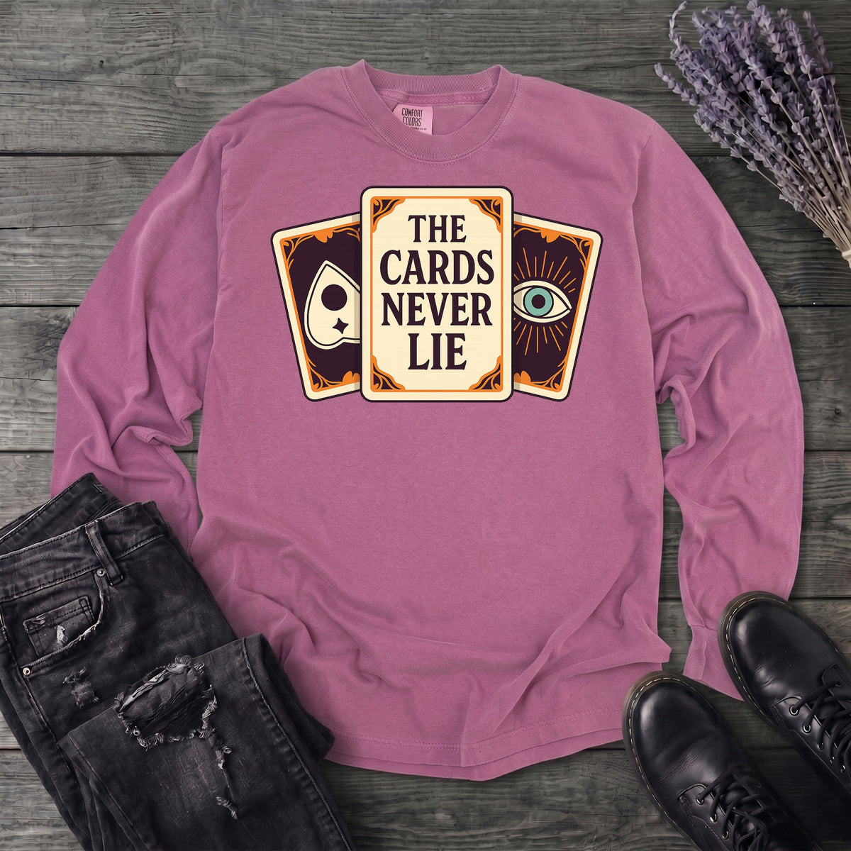 The Cards Never Lie Long Sleeve T-Shirt