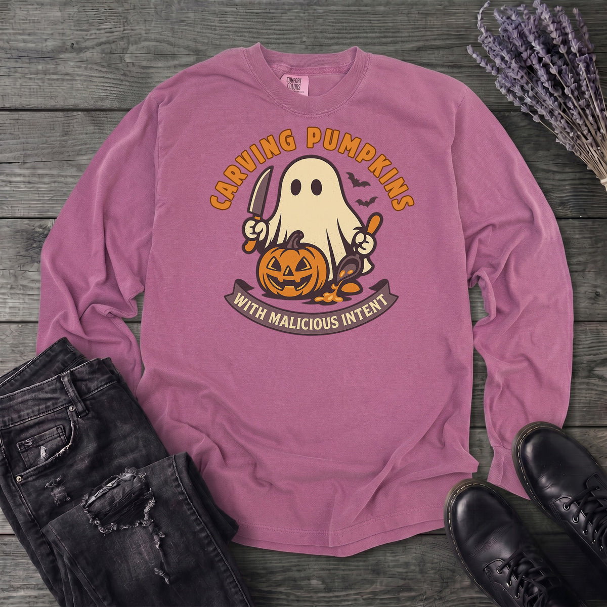 Carving Pumpkins Evolved Long Sleeve T-Shirt