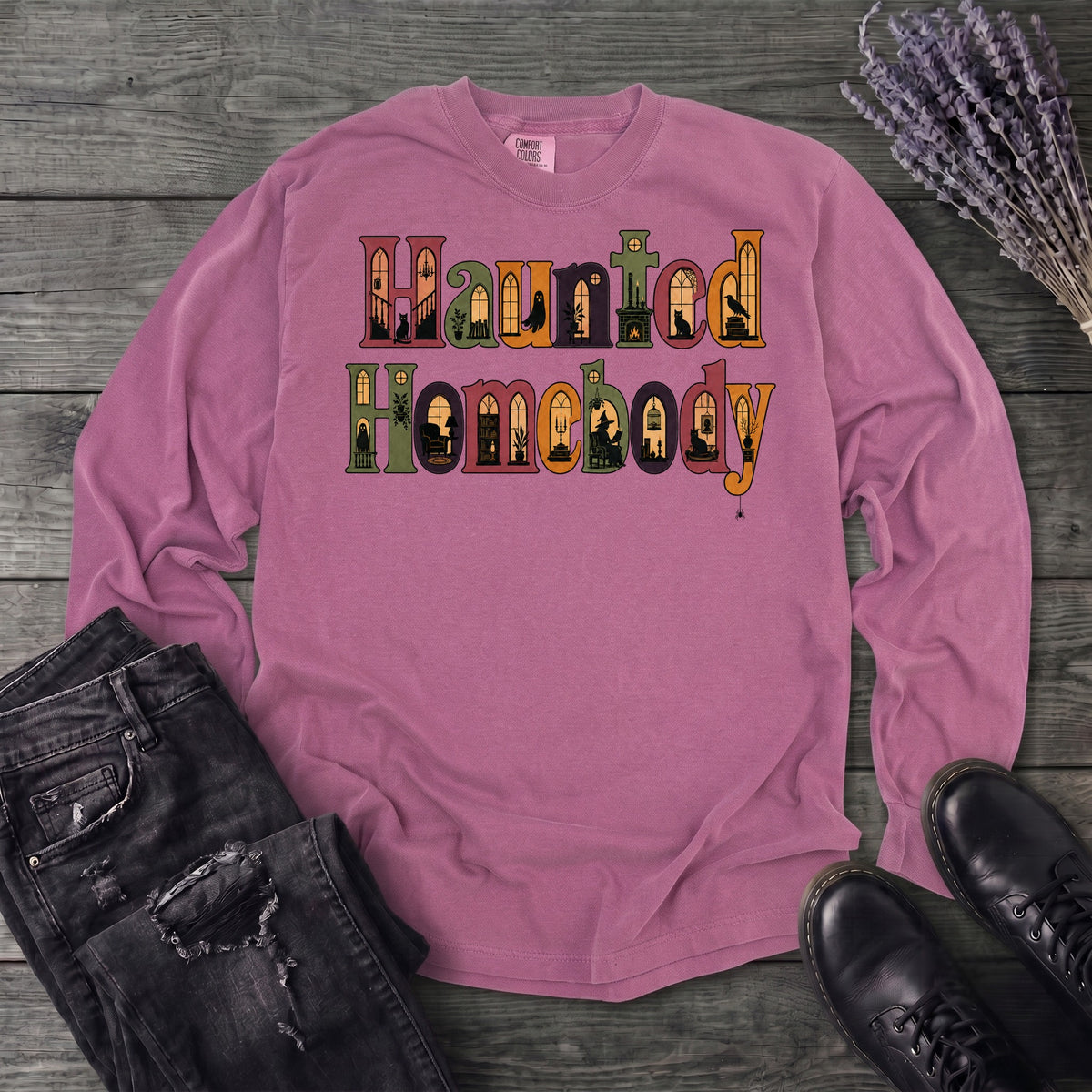 Haunted Homebody Long Sleeve T-Shirt