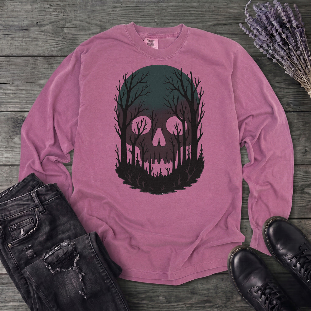 Skull Forest Long Sleeve T-Shirt