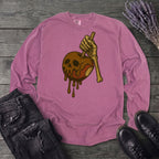 Caramel Apple Skull Long Sleeve T-Shirt