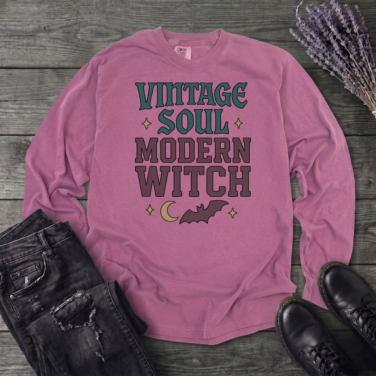 Vintage Soul Modern Witch Long Sleeve T-Shirt