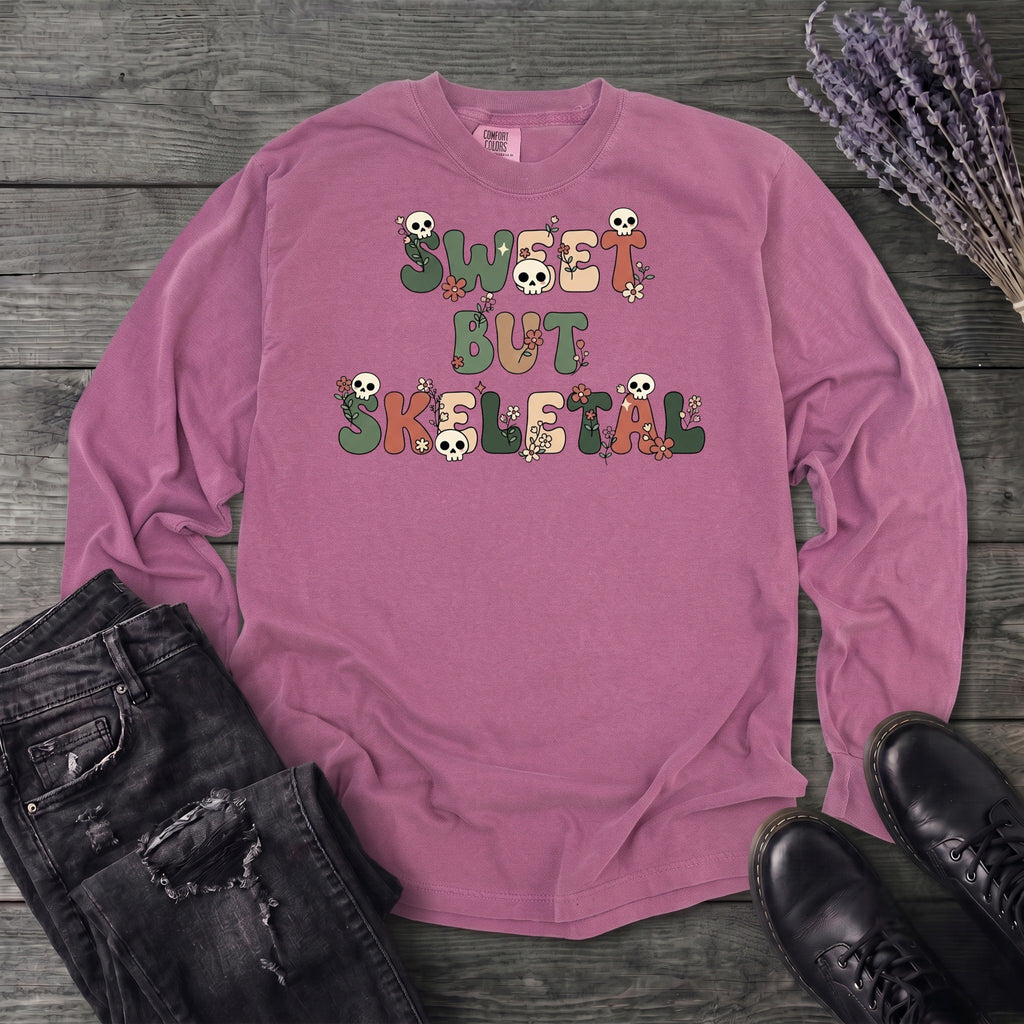 Sweet But Skeletal Long Sleeve T-Shirt