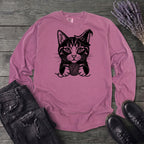 Witchy Yarn Cat Long Sleeve T-Shirt