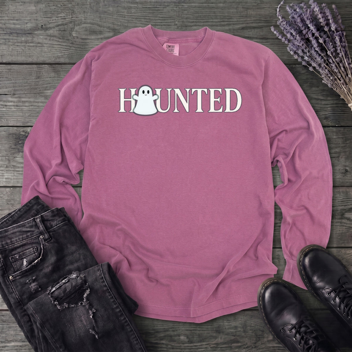 Haunted Long Sleeve T-Shirt