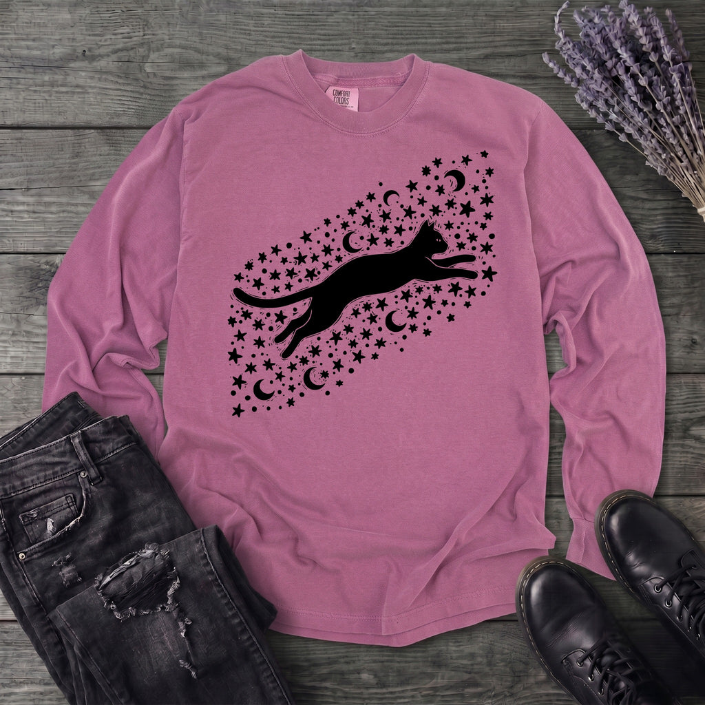 Celestial Cat Long Sleeve T-Shirt