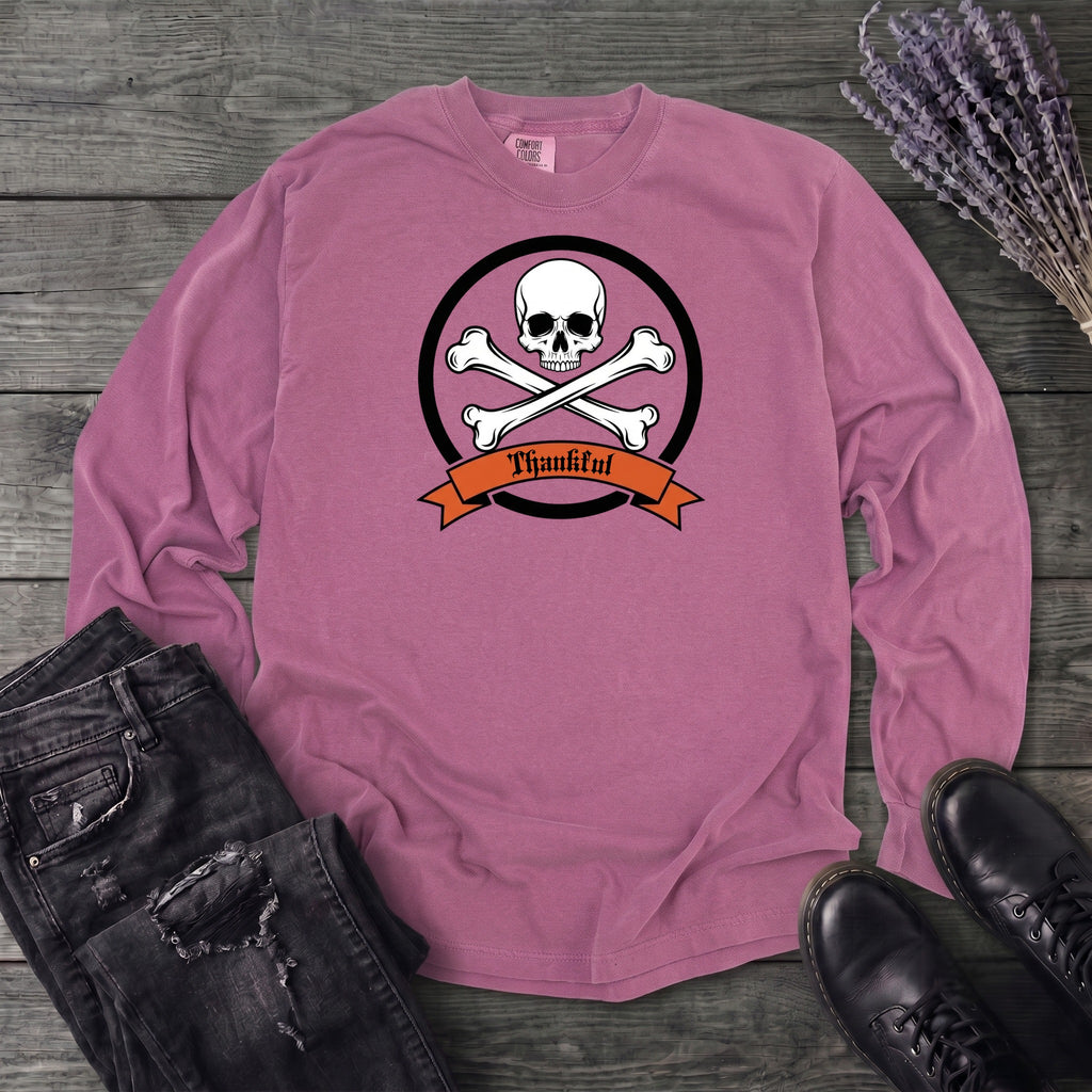 Thankful Crossbones Long Sleeve T-Shirt