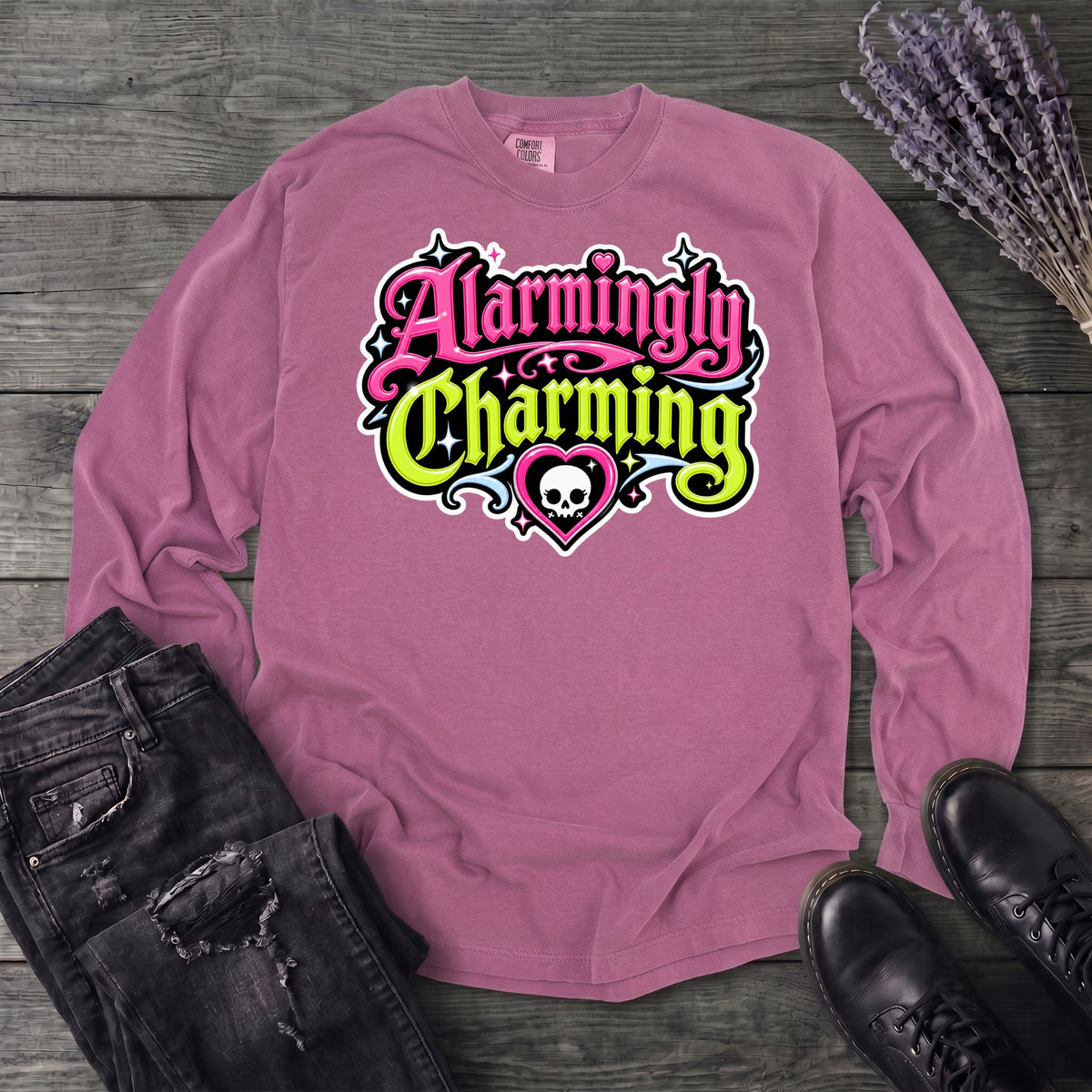 Alarmingly Charming Long Sleeve T-Shirt