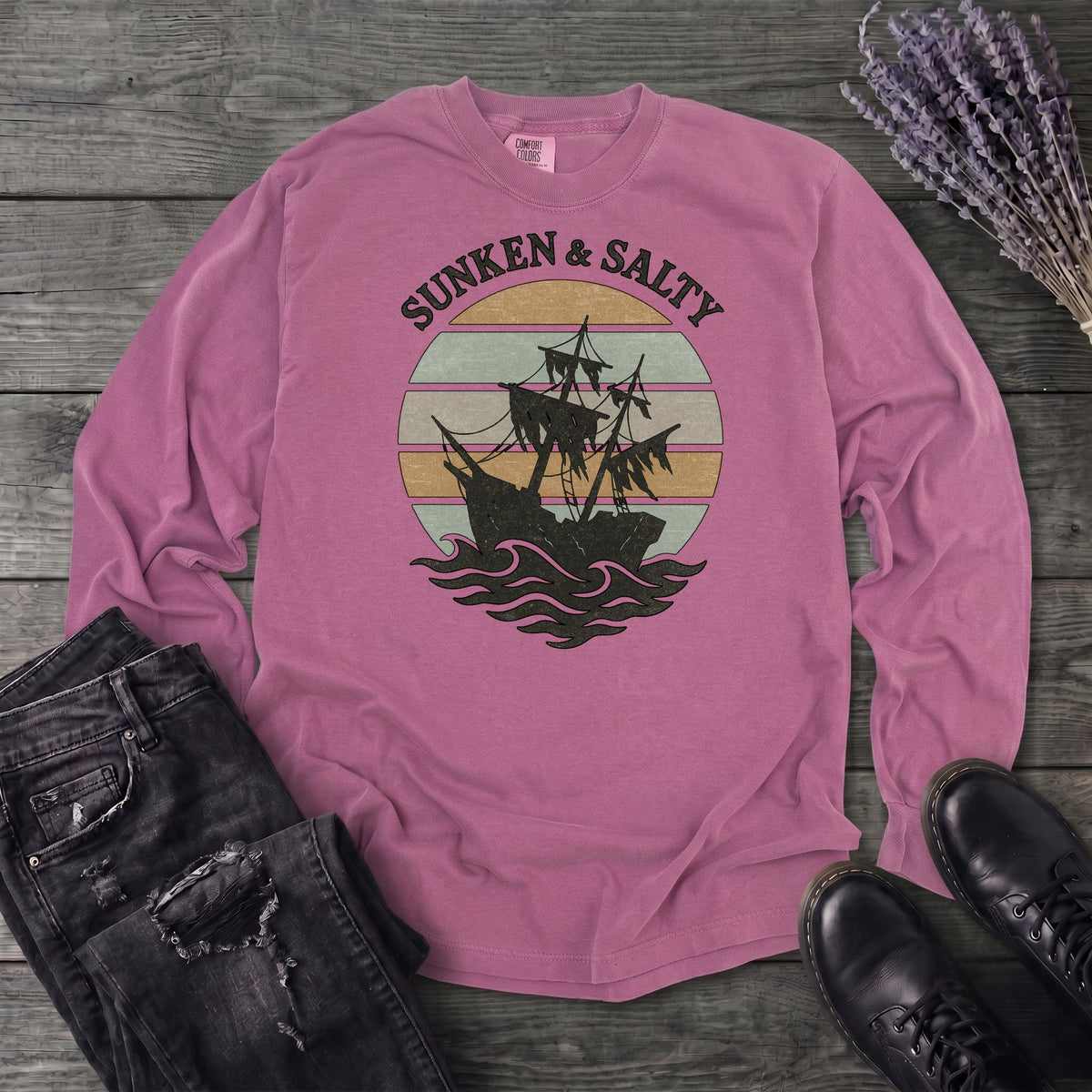 Sunken And Salty Long Sleeve T-Shirt