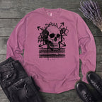 Grunge Skull Long Sleeve T-Shirt