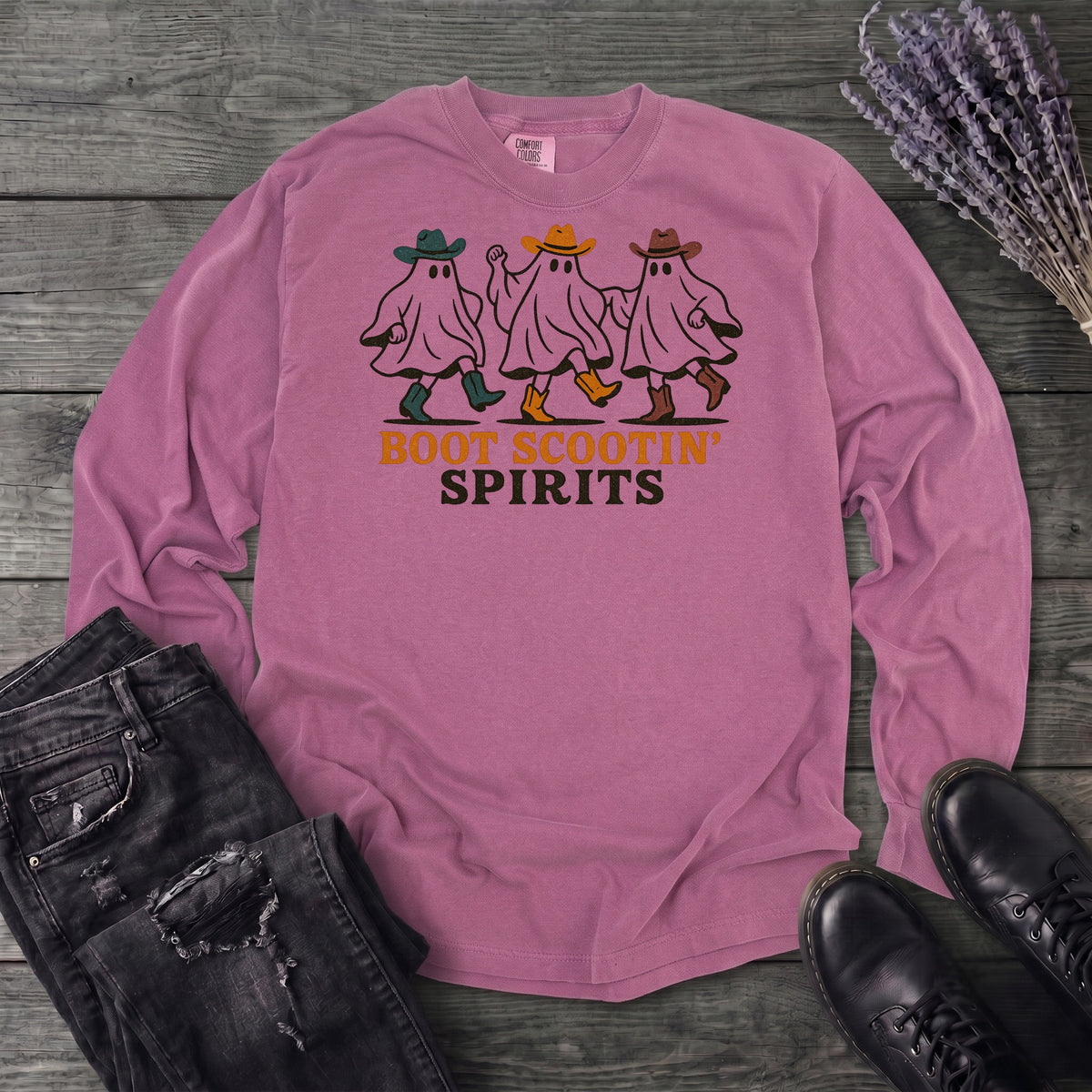 Boot Scootin Spirits Long Sleeve T-Shirt