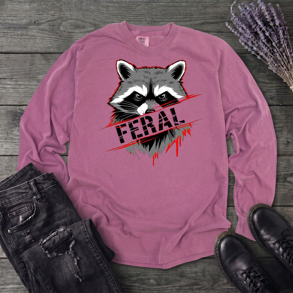 Feral Stencil Long Sleeve T-Shirt