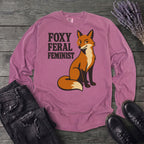 Foxy Feral Feminist Long Sleeve T-Shirt