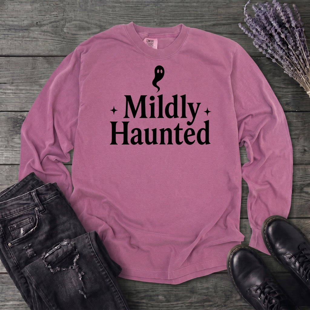 Mildly Haunted Long Sleeve T-Shirt