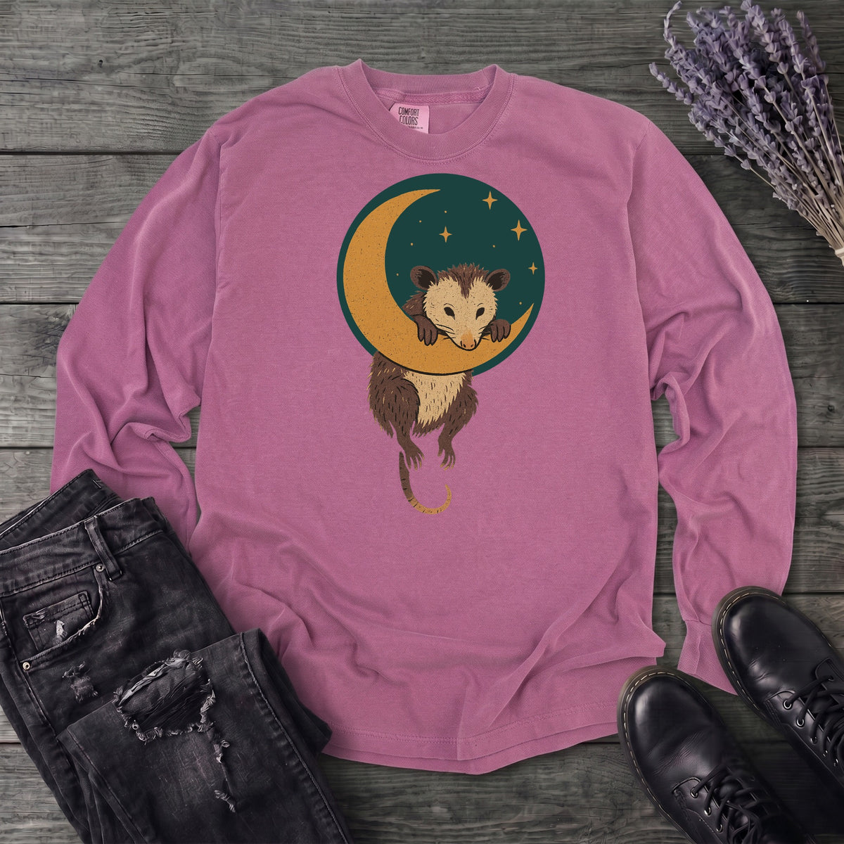 Possum Moon Long Sleeve T-Shirt