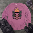 Tiki Skull Drink Long Sleeve T-Shirt