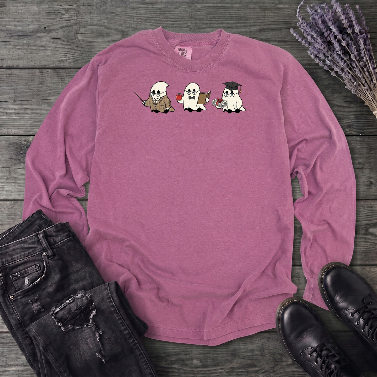Professor Ghost Trio Long Sleeve T-Shirt