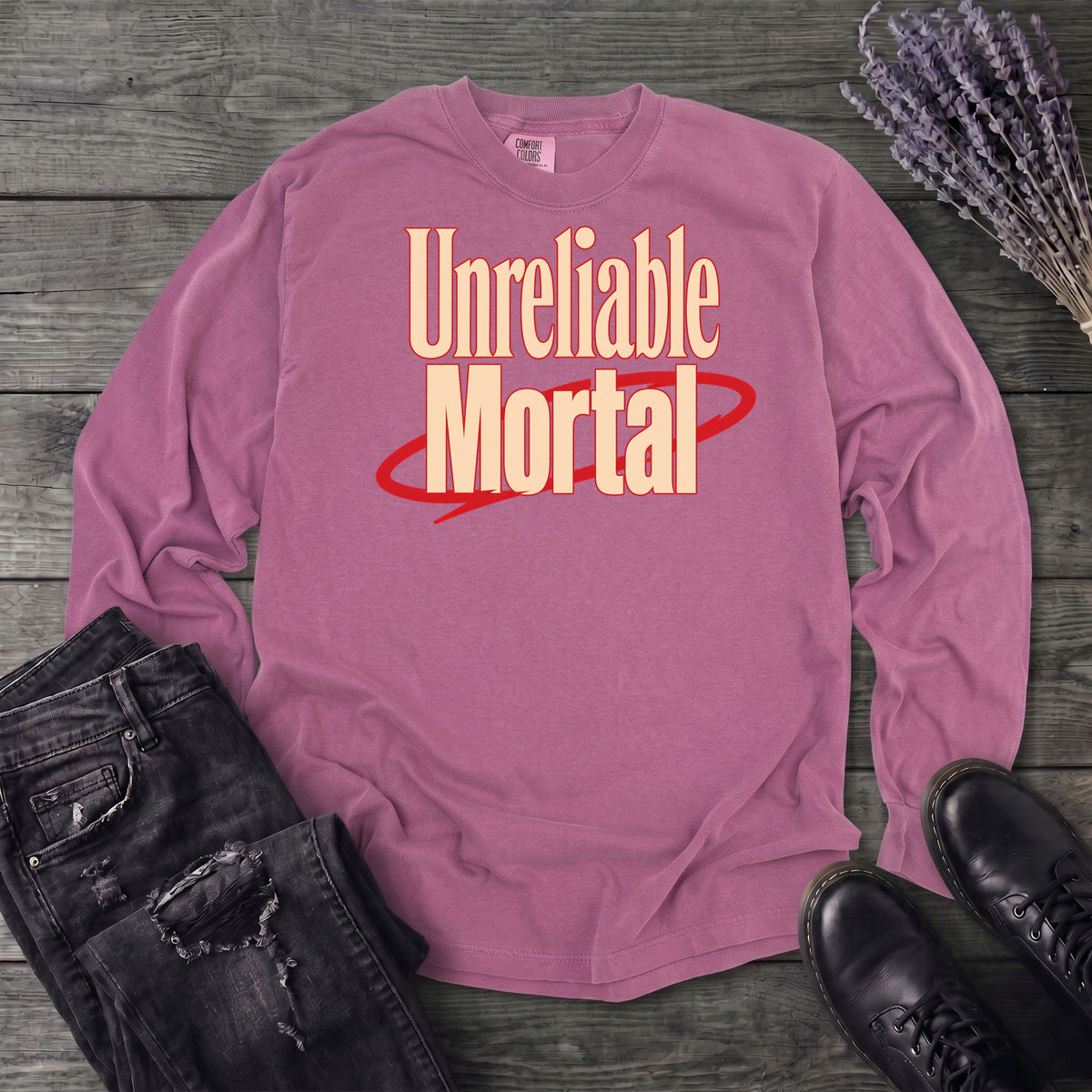 Unreliable Mortal Long Sleeve T-Shirt